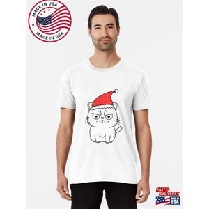 Meowy Catmas Grumpy Cat Premium T-Shirt Unisex